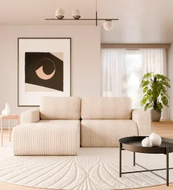 ZDDESIGN Narożnik rozkładany KIOTO 245 cm z funkcją spania