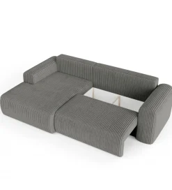 ZDDESIGN Narożnik rozkładany KIOTO 245 cm z funkcją spania