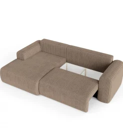 ZDDESIGN Narożnik rozkładany KIOTO 245 cm z funkcją spania