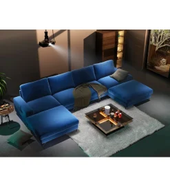 Comforteo Narożnik rozkładany MAKO Flavio U 367 cm z funkcją spania