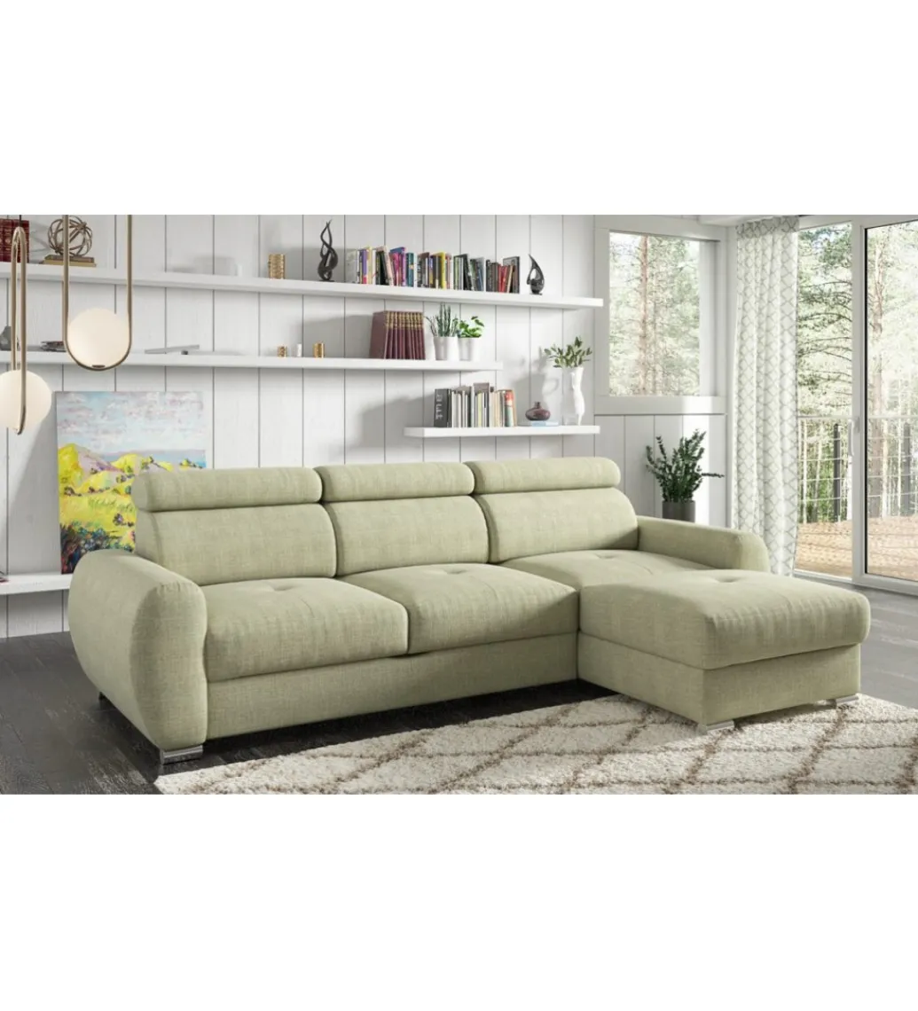 Comforteo Narożnik rozkładany NANCY Sofia 266 cm z funkcją spania