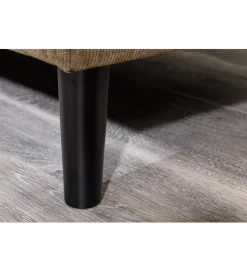Invicta Interior Narożnik STOCKHOLM 220 cm 3-osobowy sztruks jasnobrązowy