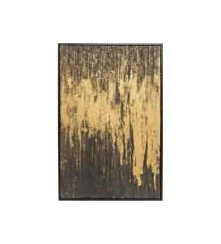 KDesign Obraz Abstract 80 cm x 120 cm złoto czarny