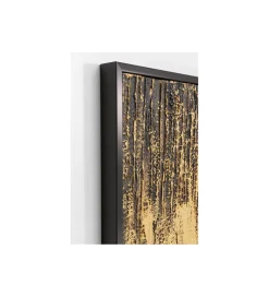 KDesign Obraz Abstract 80 cm x 120 cm złoto czarny