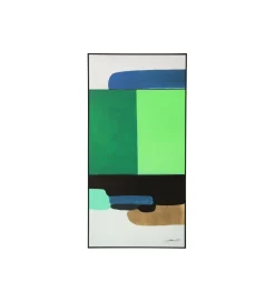KDesign Obraz Abstract Shapes 73 cm x 143 cm zielony