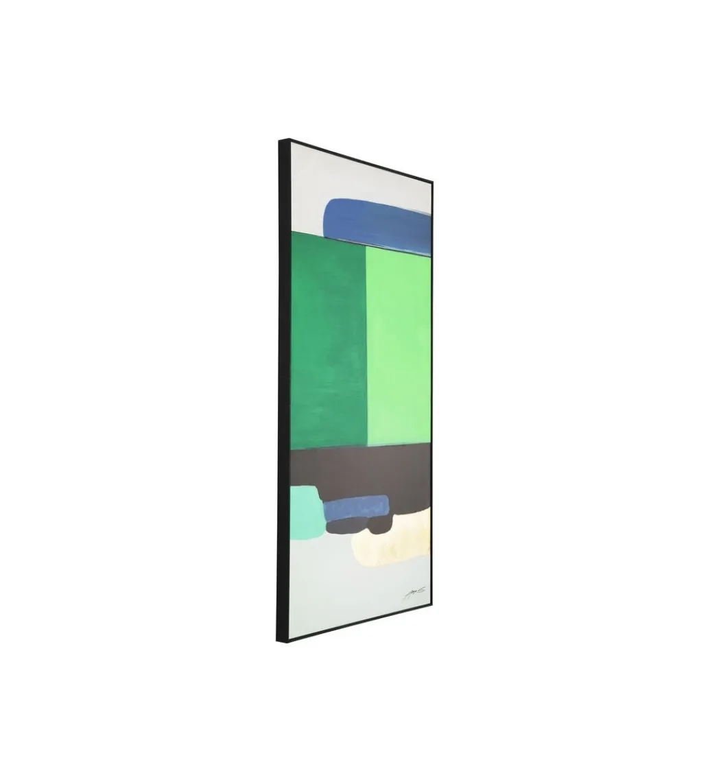 KDesign Obraz Abstract Shapes 73 cm x 143 cm zielony