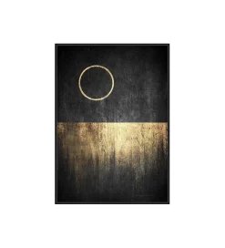 Zona-Design Obraz ABSTRAN 102 x 142 cm czarno złoty