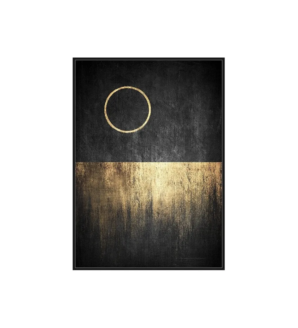 Zona-Design Obraz ABSTRAN 102 x 142 cm czarno złoty