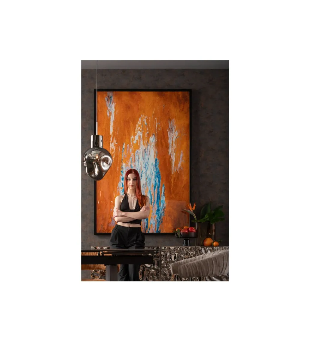 KDesign Obraz ARTISTAS 120 x 180 cm pomarańczowy