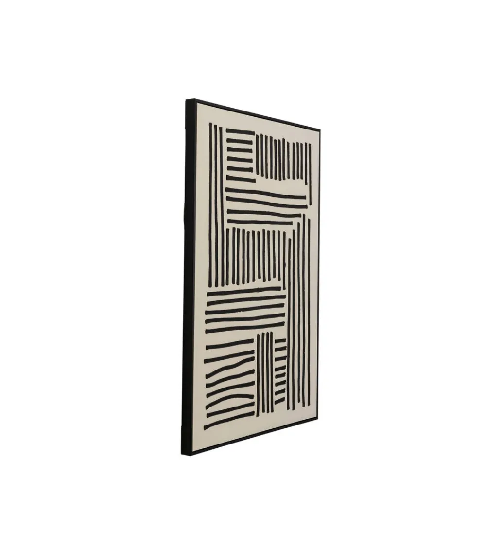 KDesign Obraz Artistic Line 110 x 70 cm biało czarny