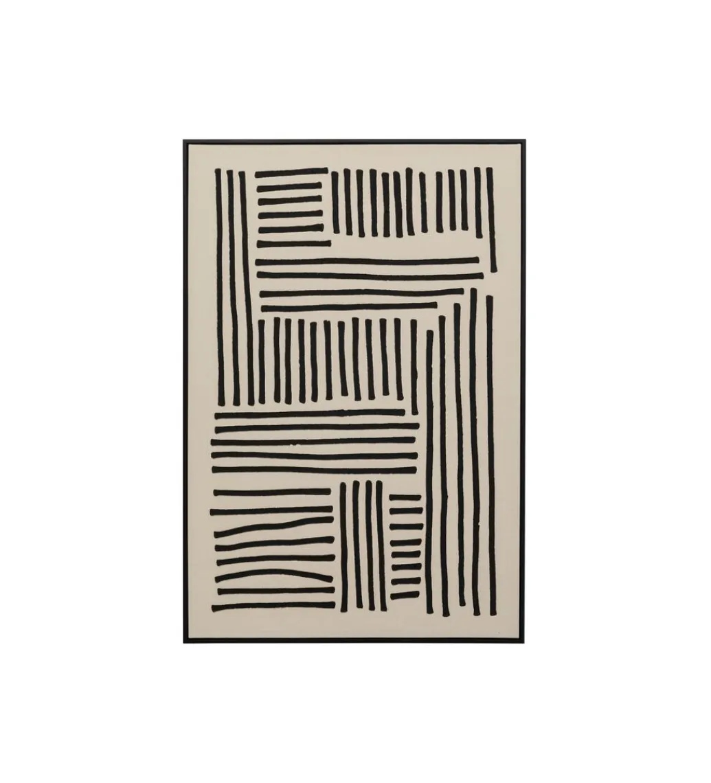 KDesign Obraz Artistic Line 110 x 70 cm biało czarny