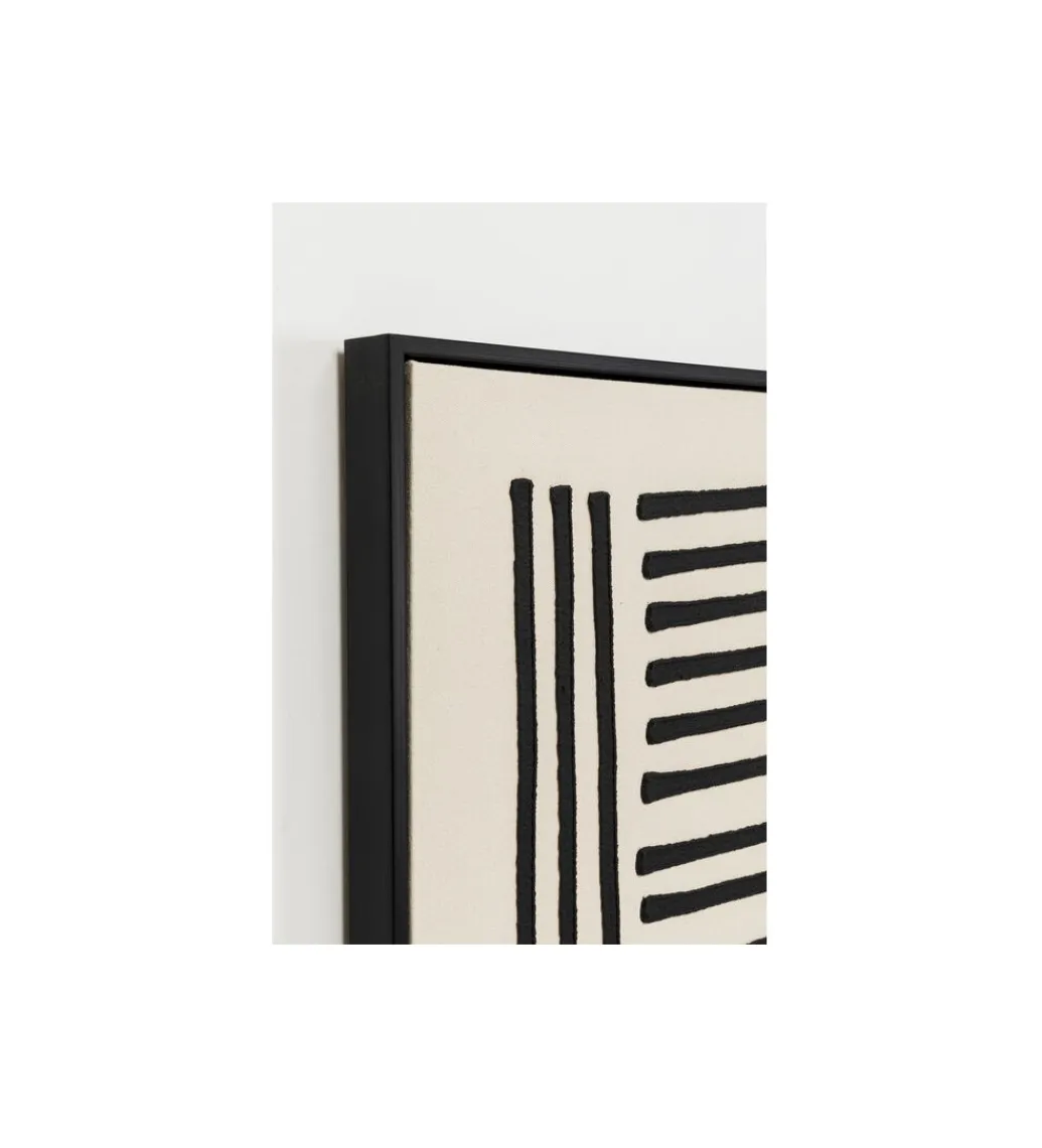 KDesign Obraz Artistic Line 110 x 70 cm biało czarny