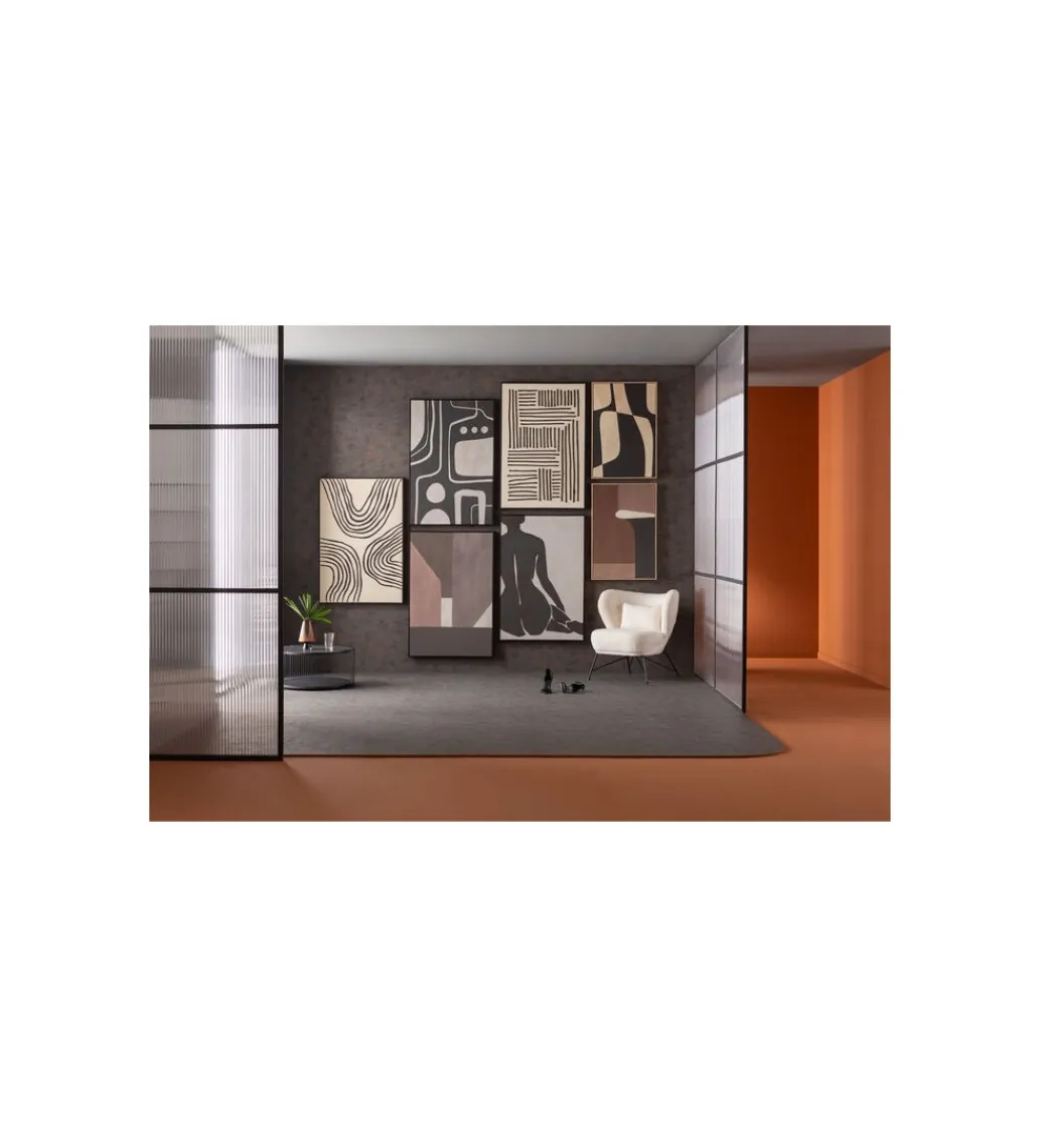 KDesign Obraz Artistic Line 110 x 70 cm biało czarny