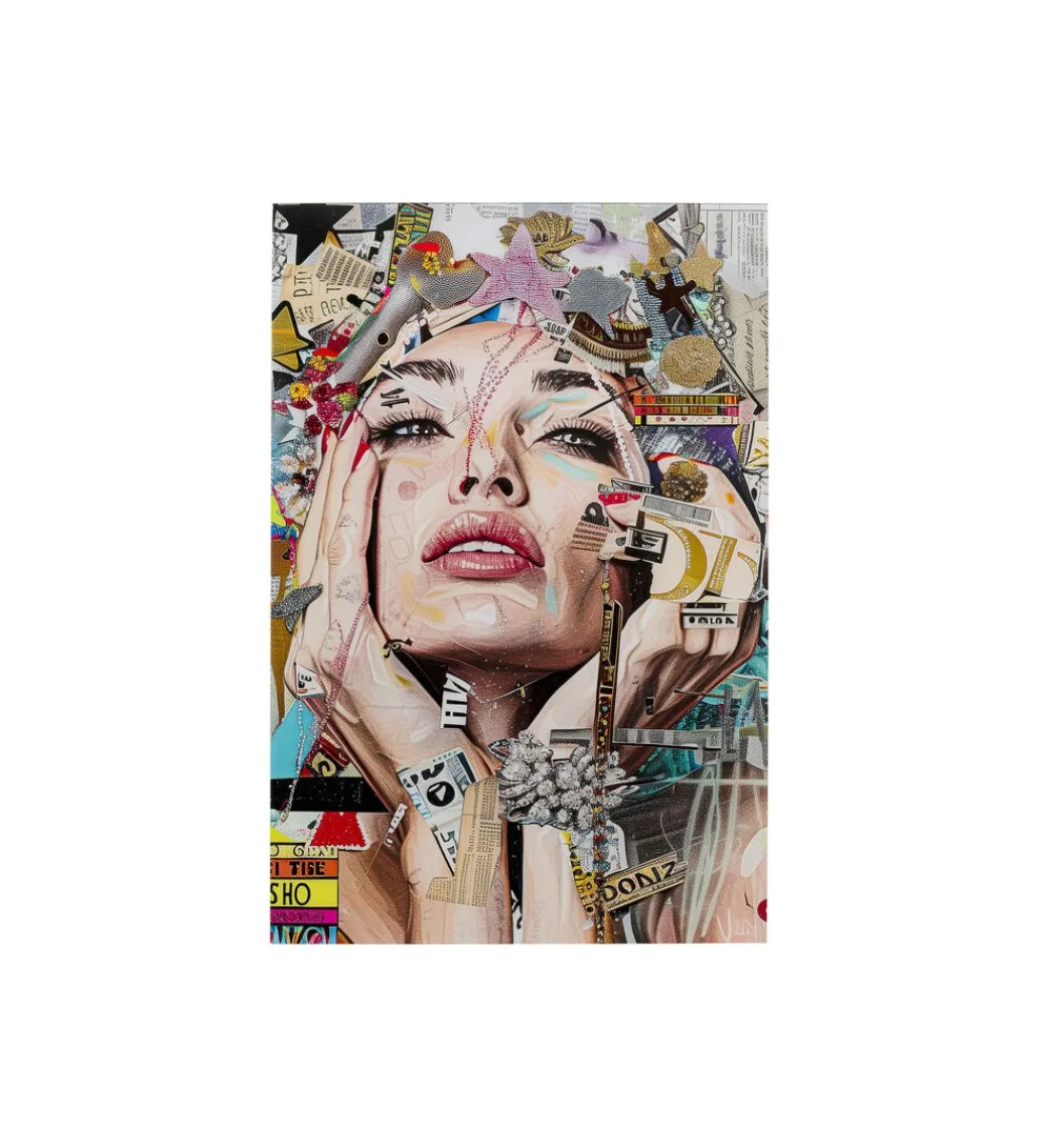 KDesign Obraz ARTSY PORTRAIT FRONT 80 x 120 cm szklany