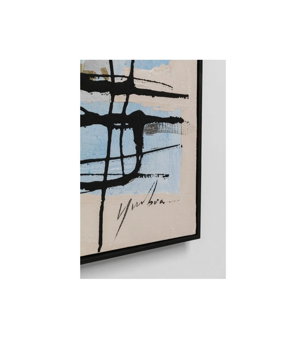 KDesign Obraz Dust Blue 100 cm x 100 cm