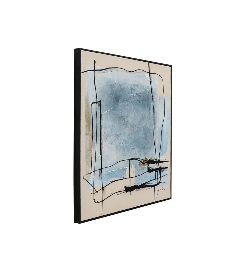 KDesign Obraz Dust Blue 100 cm x 100 cm
