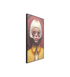 KDesign Obraz FANCY BLONDE LADY LED 120 x 80 cm