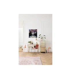 KDesign Obraz Flower Art Lady 120 cm x 120 cm