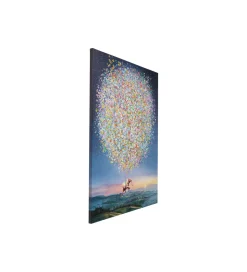 KDesign Obraz Flying Elephant At Night 120 cm x 160 cm
