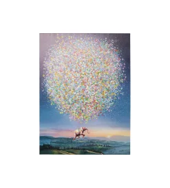 KDesign Obraz Flying Elephant At Night 120 cm x 160 cm