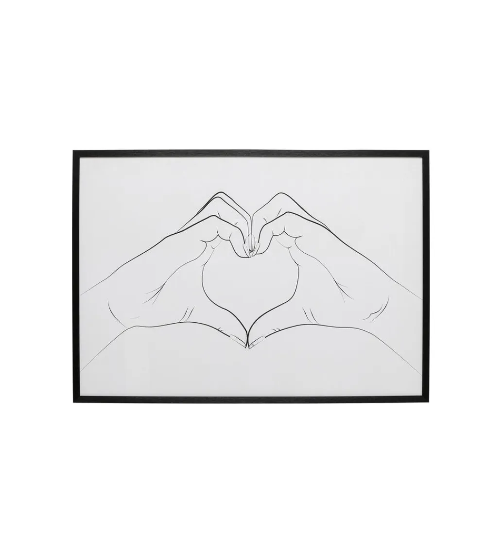 KDesign Obraz HEART HANDS 103 x 73 cm