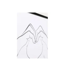 KDesign Obraz HEART HANDS 103 x 73 cm