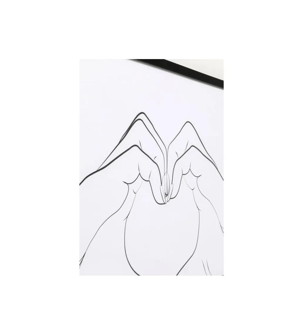 KDesign Obraz HEART HANDS 103 x 73 cm