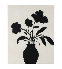 Zona-Design Obraz KWIATY 80 x 100 cm czarnobiały