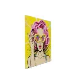 KDesign Obraz LED BEAUTY 39 x 39 cm szklany