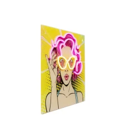 KDesign Obraz LED BEAUTY 39 x 39 cm szklany
