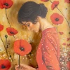 Zona-Design Obraz MADAM FOWER 43 x 63 cm