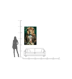 KDesign Obraz MISTER LION 150 x 100 cm szklany