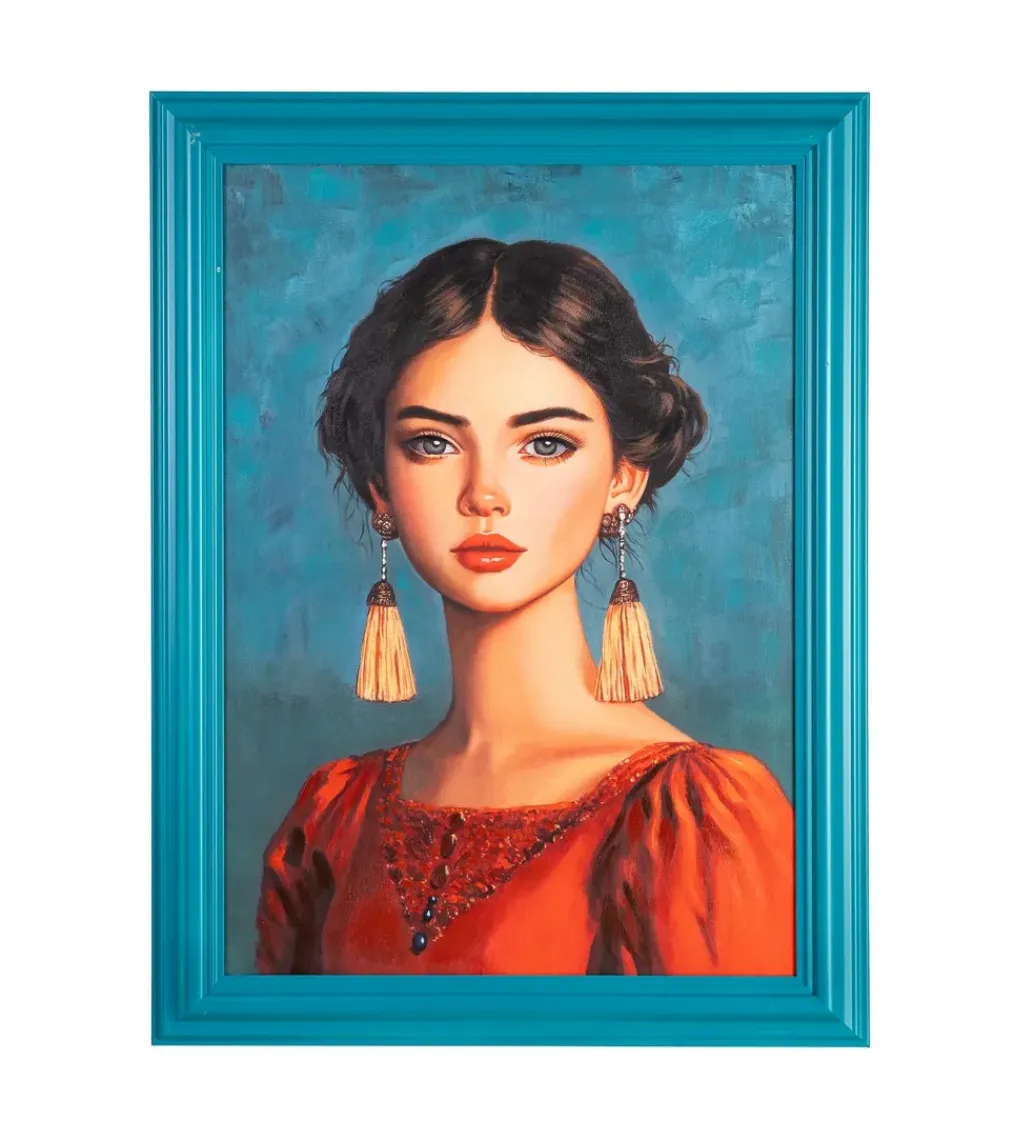 Zona-Design Obraz MUJER AZUL 87 x 117 cm