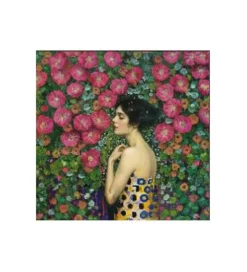 KDesign Obraz NOUVEAU FLEUR 120 x 120 cm szklany
