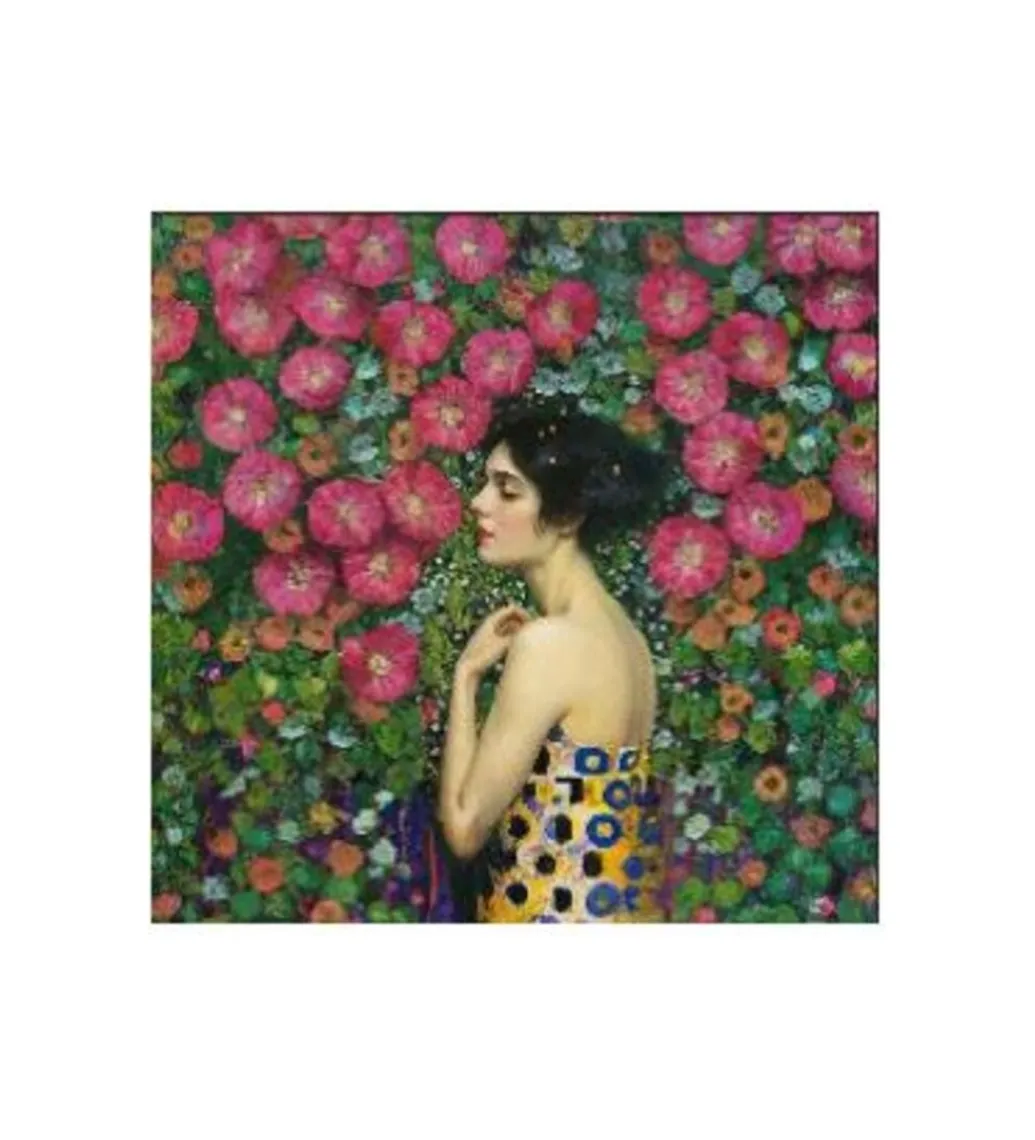 KDesign Obraz NOUVEAU FLEUR 120 x 120 cm szklany