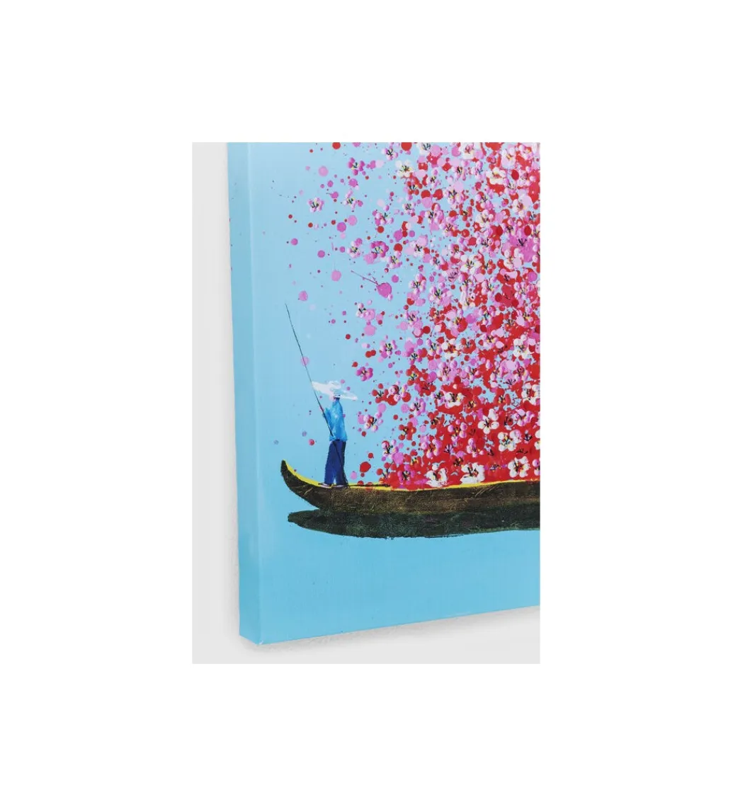 KDesign Obraz Touched Flower Boat 80 cm x 100 cm różowy