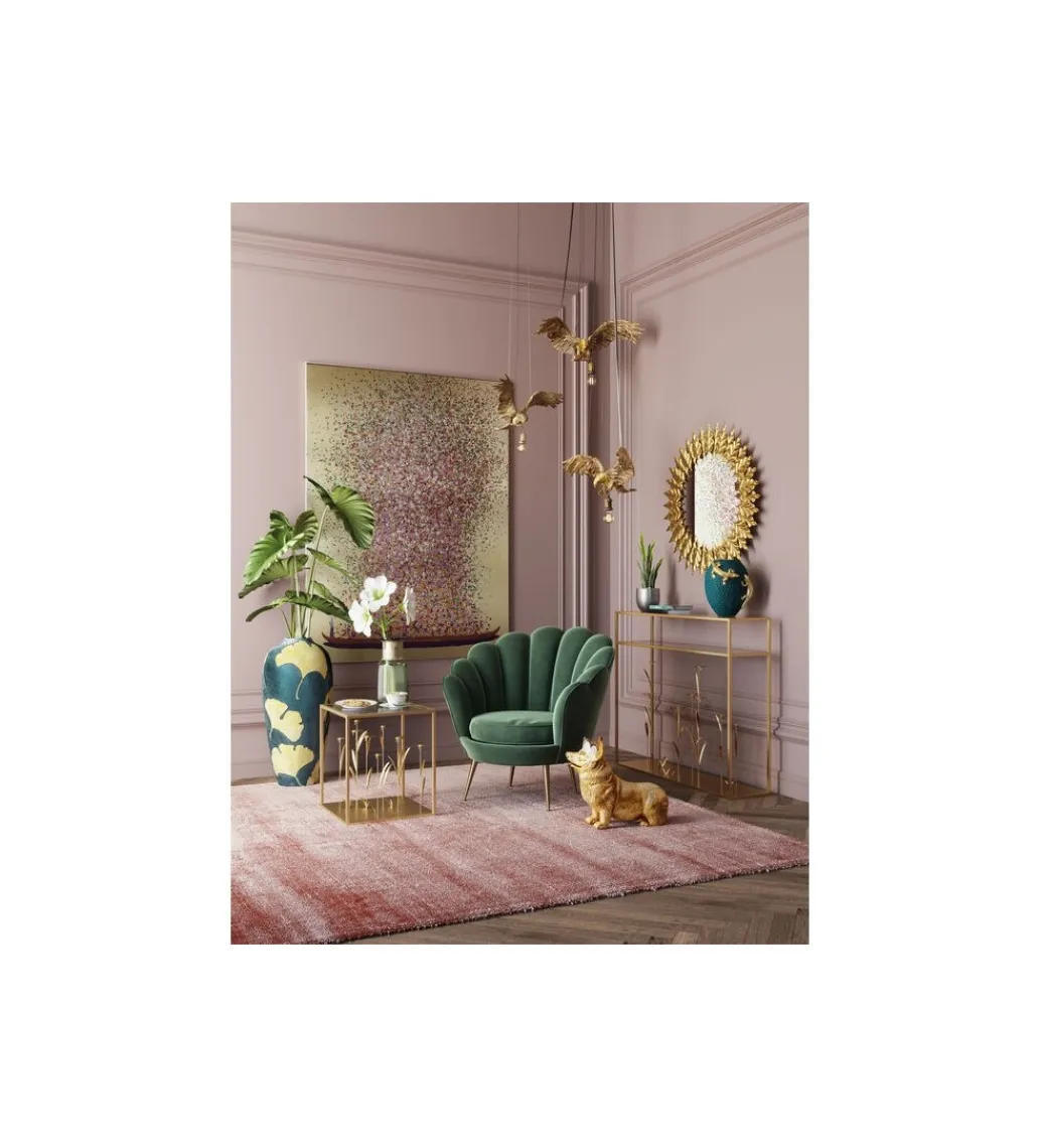 KDesign Obraz Touched Flower Boat Gold Pink 120 x 160cm