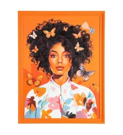 Zona-Design Obraz WOMAN 100 x 130 cm pomarańczowy