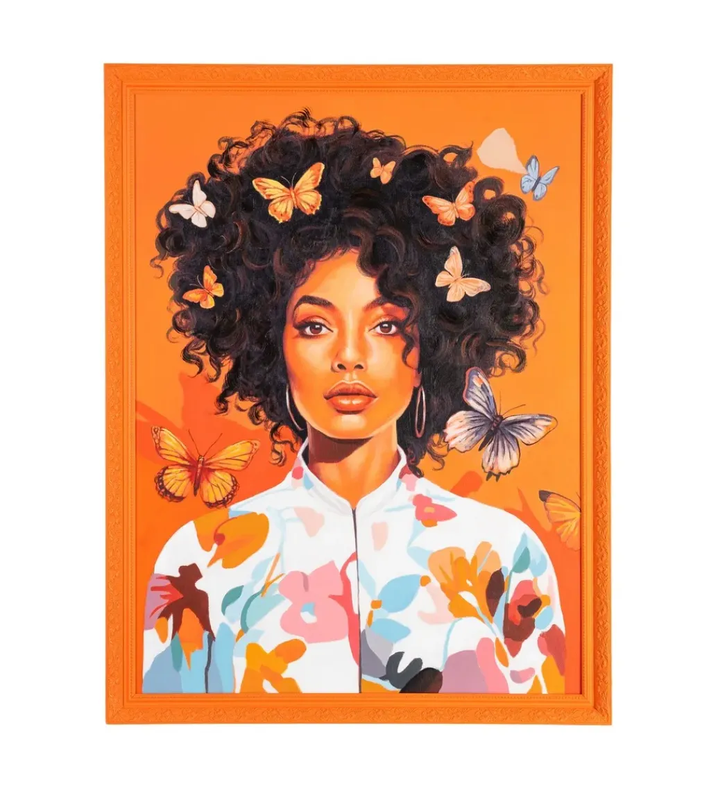 Zona-Design Obraz WOMAN 100 x 130 cm pomarańczowy
