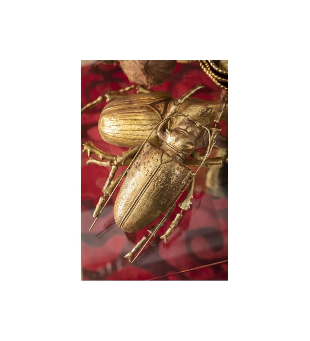 KDesign Ozdoba ścienna LONGICORN BEETLE złota
