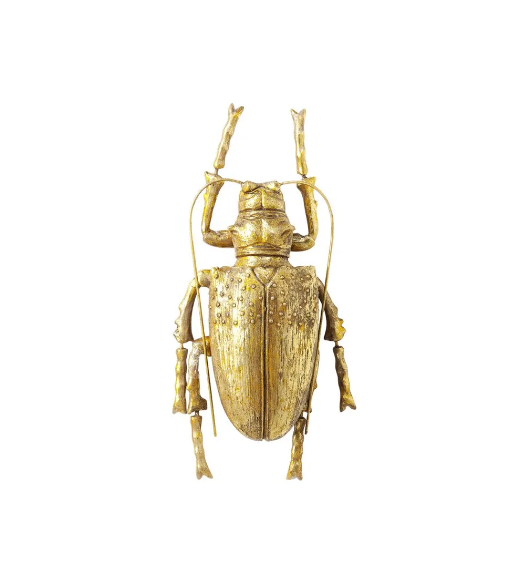 KDesign Ozdoba ścienna LONGICORN BEETLE złota