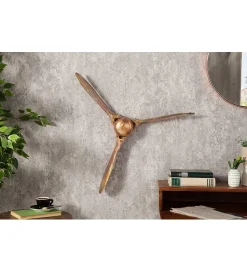 Invicta Interior Ozdoba Ścienna Mystic Screw III 90 Cm Miedziana