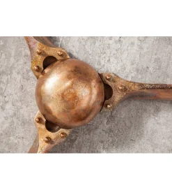 Invicta Interior Ozdoba Ścienna Mystic Screw III 90 Cm Miedziana
