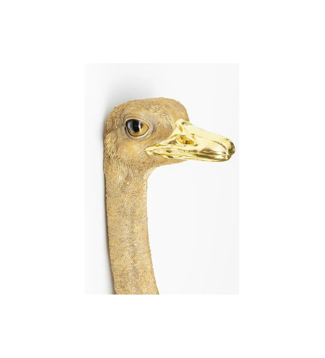 KDesign Ozdoba ścienna OSTRICH 18 x 71 cm złota