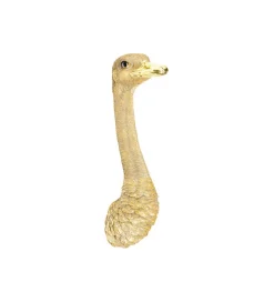 KDesign Ozdoba ścienna OSTRICH 18 x 71 cm złota