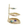 KDesign Patera Leaf 32 cm złota