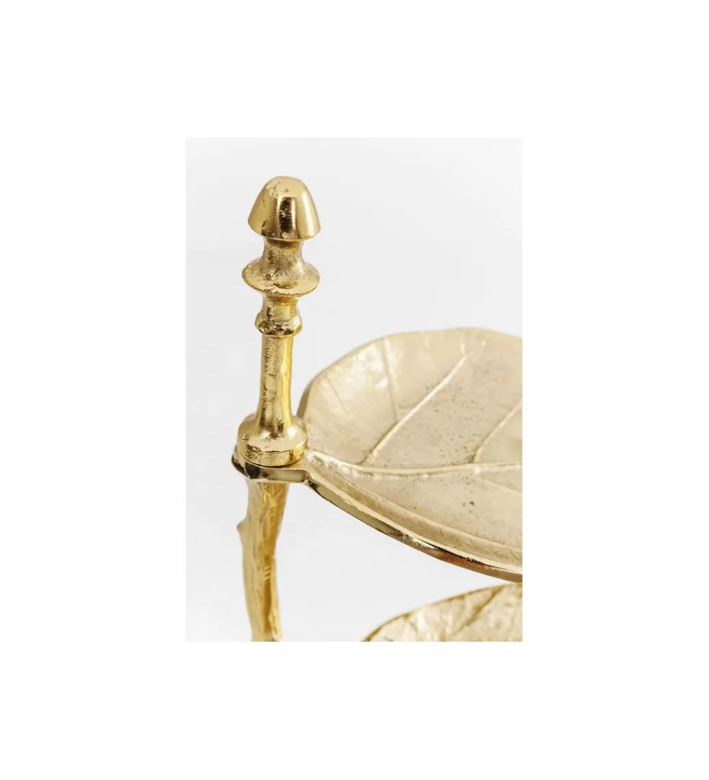 KDesign Patera Leaf 32 cm złota