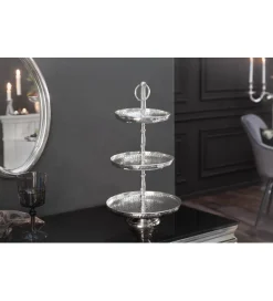 Invicta Interior - przedsprzedaż Patera ORIENT 50 Cm Srebrna