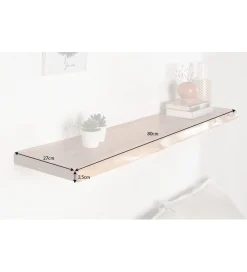 Invicta Interior Półka ścienna ARKTYKA Mammut 80 cm drewno akacja honey