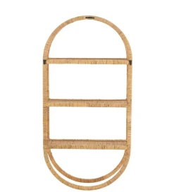 J-Line Półka ścienna Plank 56 cm rattan